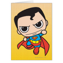 Chibi Superman Flying Card