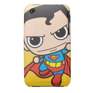 Chibi Superman Flying Case-Mate iPhone 3 Cases