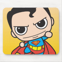 Chibi Superman Flying Mouse Pads