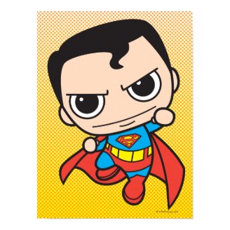 Chibi Superman Flying Print