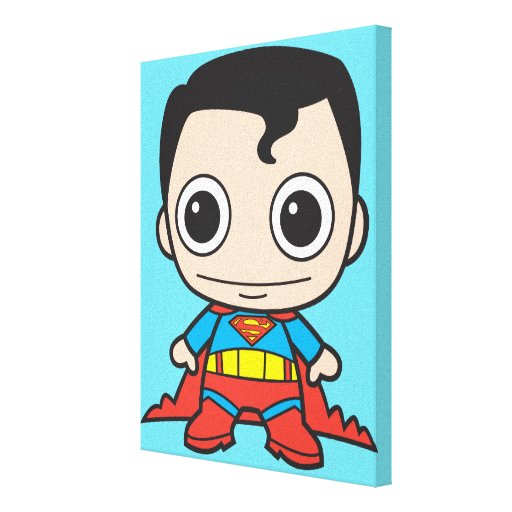 Chibi Superman Gallery Wrapped Canvas
