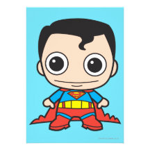 Chibi Superman Personalized Invites