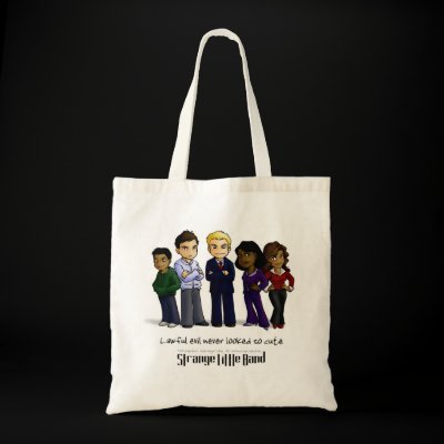 Chibis tote bag by strangelittleband