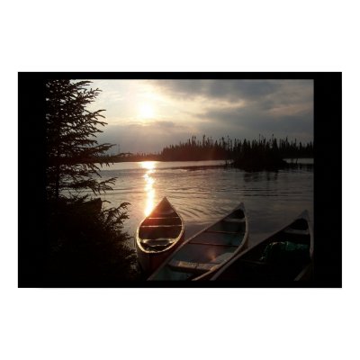 Chibougamau Canoes Poster by hayugh