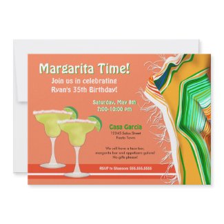 Chic and Contemporary Margarita Party invitation