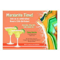 Chic and Contemporary Margarita Party invitations