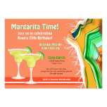 Chic and Contemporary Margarita Party Personalized Invitations