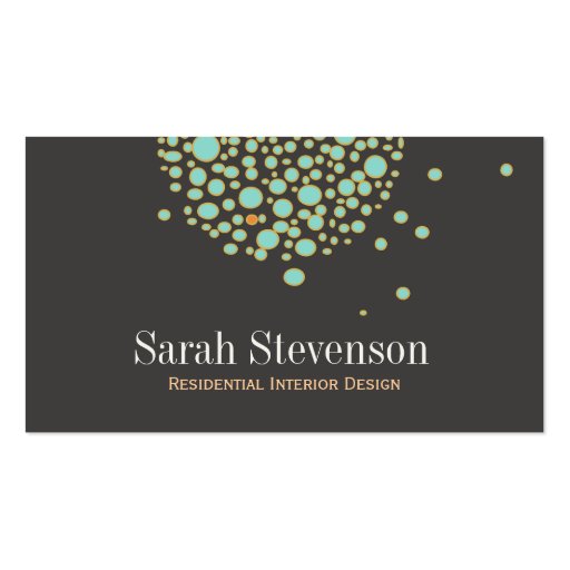 Chic and Unique Creative Designer Business Card (front side)