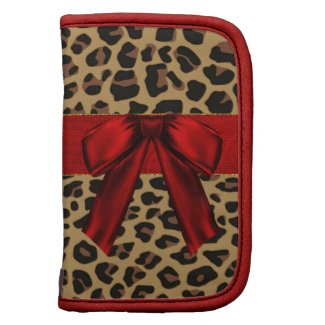 Chic Animal Print Custom Folio Folio Planners