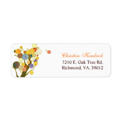 Chic Art Deco Tree Address Labels
