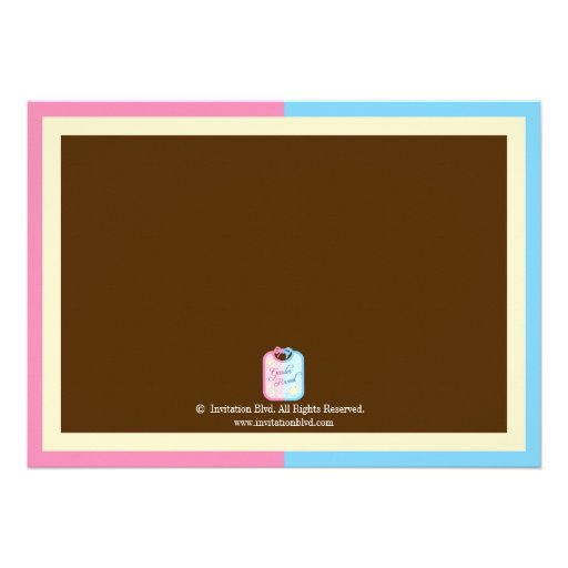 Chic Baby Bib Gender Reveal Party Personalized Announcements