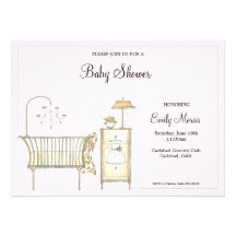 Chic Baby Room Custom Invitation