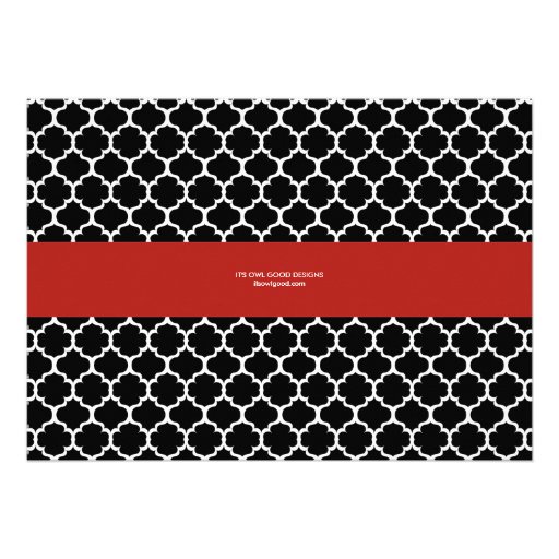 Chic Band General Party Invitation (Ruby)