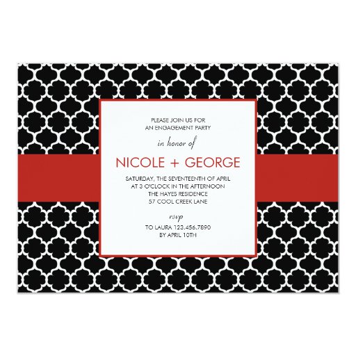 chic band general party invitation ruby zazzle general party invitations
