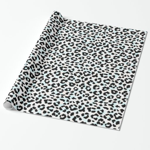 Chic black and white cheetah print wrapping paper | Zazzle