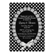 Chic Black & White Couple's Wedding Shower invitations