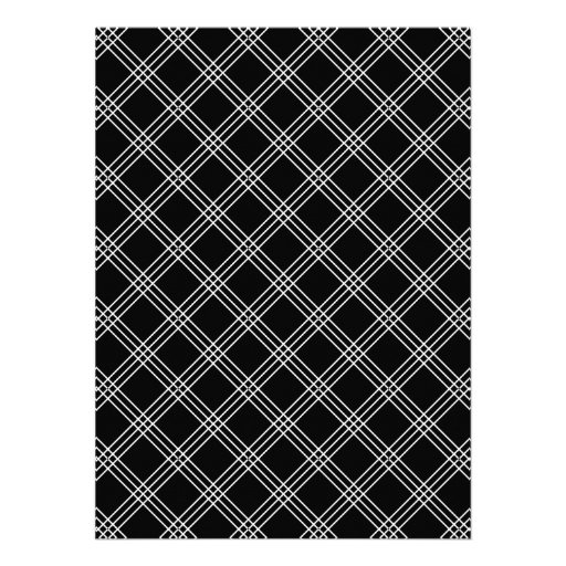 Chic Black White Teen Tween Birthday Party Invite
