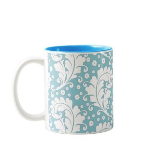 Chic Blue Damask Mug