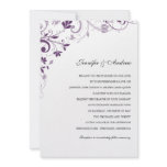 wedding, purple, floral, modern