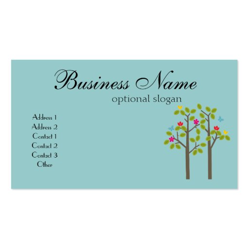 Chic Boutique Blue Business Card