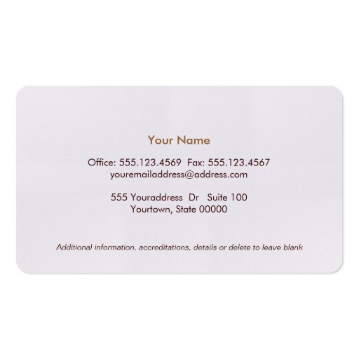 Chic Boutique Faux Black Linen Professional Unique Business Card Templates (back side)
