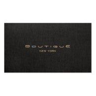Chic Boutique Faux Black Linen Professional Unique Business Card Templates