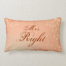 Chic Bridal Pillow Wedding Gift