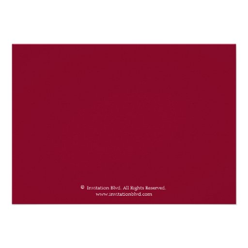 Chic Burgundy Posh Bridesmaid Luncheon Custom Announcements