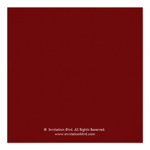 Chic Burgundy Wine Bridal Shower Invitation