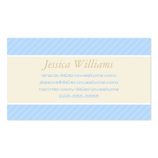 Chic Business Card Templates (back side)