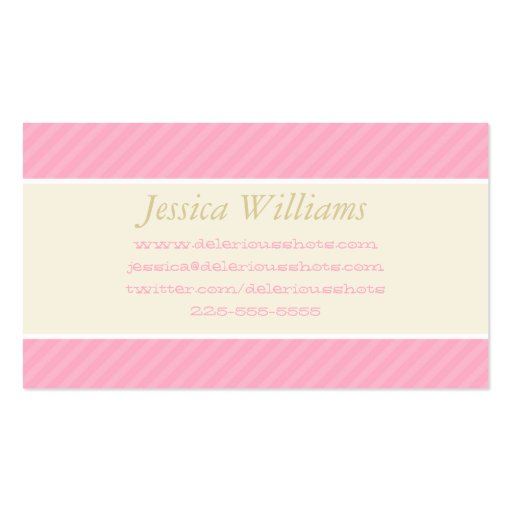 Chic Business Card Templates (back side)