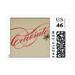 Chic Celebration Christmas Postage stamps