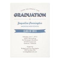 Chic Celebration Graduation Invitation
