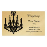 Chic chandelier Business Cards business cards