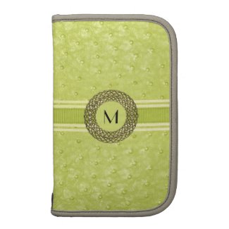 Chic Chartreuse Ostrich Leather Look Monogram