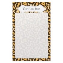 Chic Cheetah Fashion Print Personalized Stationery
