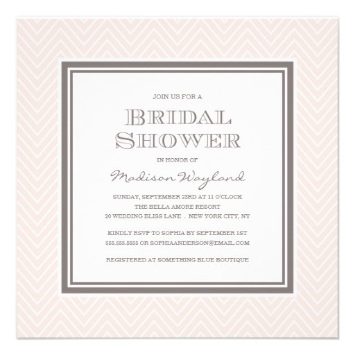 CHIC CHEVRON | BRIDAL SHOWER INVITATION