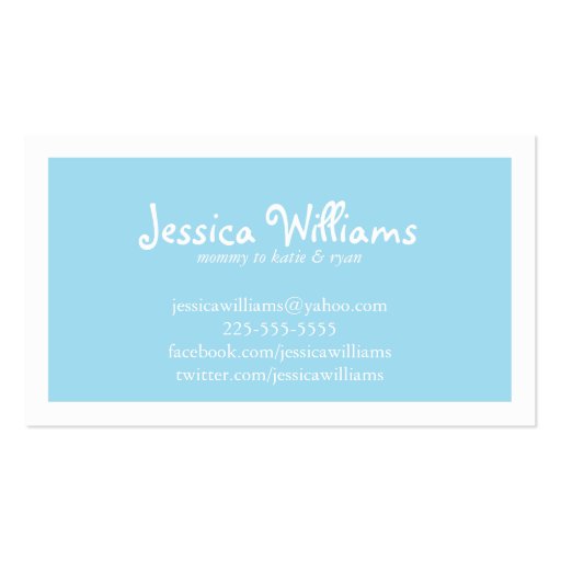 Chic Chevron Business Card (front side)