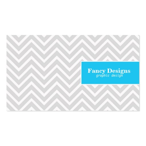 Chic Chevron Business Card Template