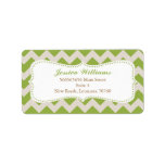Chic Chevron Graduation Address Label