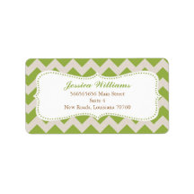 Chic Chevron Graduation Address Label