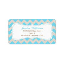 Chic Chevron Graduation Custom Address Labels