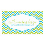 Chic Chevron Stripes Business Card