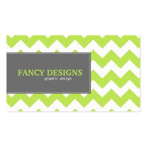 Chic Chevron Stripes Business Card