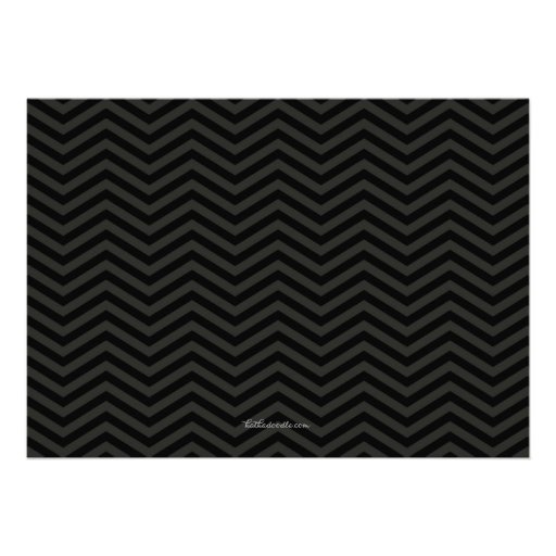 Chic Chevron Wedding Rehearsal & Dinner Invitation