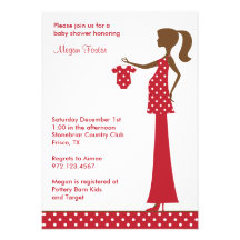 Chic Christmas Mom to Be Custom Announcements