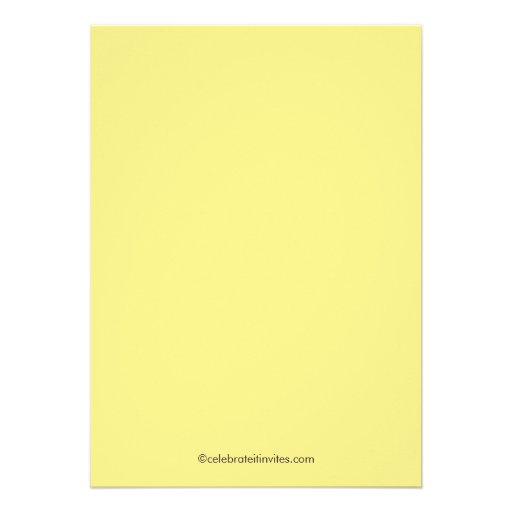 Chic Cocktail Bride Bridal Shower Invitation Yello