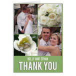 Chic Collage Wedding Thank You Card cards
