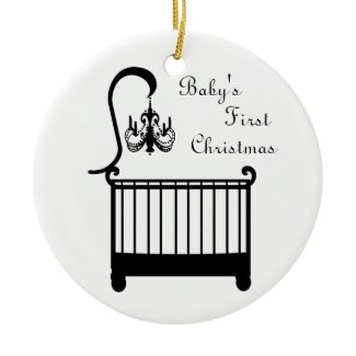 Chic Crib Chandelier Baby's First Christmas 2010 ornament