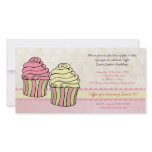 Chic Cupcakes Sweet 16 Birthday Party Invite Photo Card